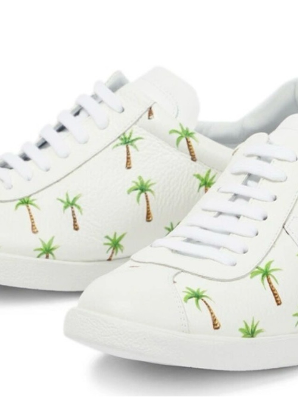 Aquazzura The A printed leather sneakers